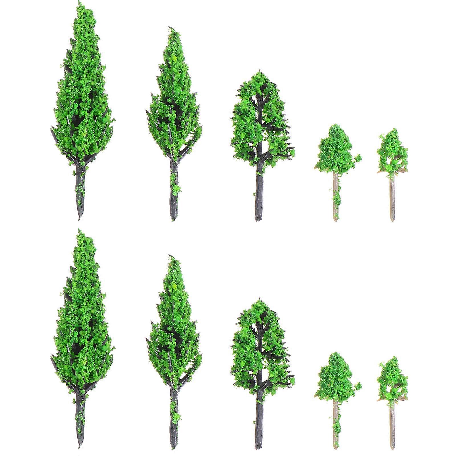 50pcs Micro Landscape Tree Models Pine Models for DIY Crafts Building Model