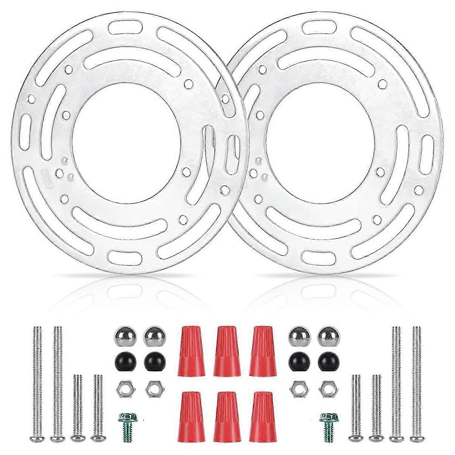 2 Pack Light Fixture Mounting Brackets, Ceiling Light Mounting Plate, Wall Light Mount Blocks with S