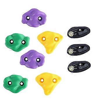 Kletterwand-Set für Kinder, Baumklettergriffe, Kletterspiele für drinnen und draußen, Klettersteine-Set für Kinder