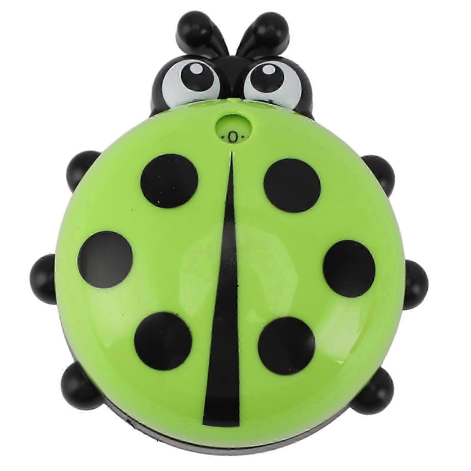 Ladybird Kitchen Timer Magnetic Green Fun Design Easy-to-Use Countdown Timer Durable Plastic Compact Timer For Cooking Baking Classroo