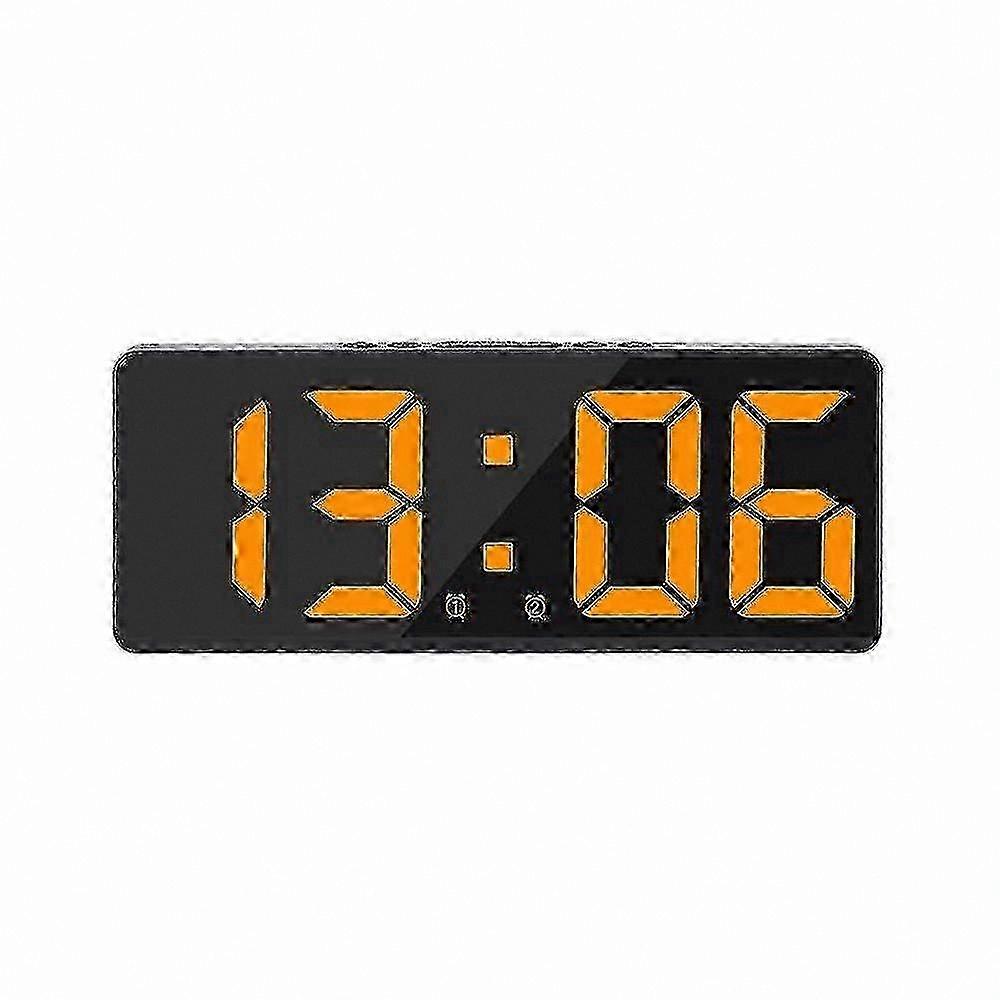 Large Digital Wall Clock with App Control, Time Date Display, Sound Activation, Countdown Timer, Adjustable Brightness, Alarm and Snooze Function