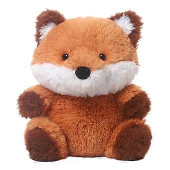 Diced Bean Fox Stuffed Animal Plush Toy, Cute Chubby Sittingposture Fluffy Doll for Display & Gift