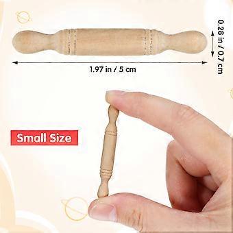 Mini-Nudelholz-Holzstäbchen-Set für Kinder, 15-teiliges Küchenspielzeug-Set