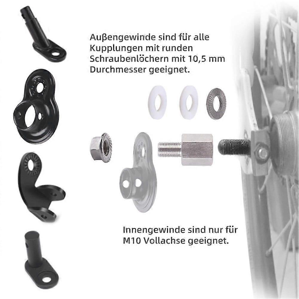 Bicycle Trailer Accessories Pull Head Extension Screw Connection Adapter