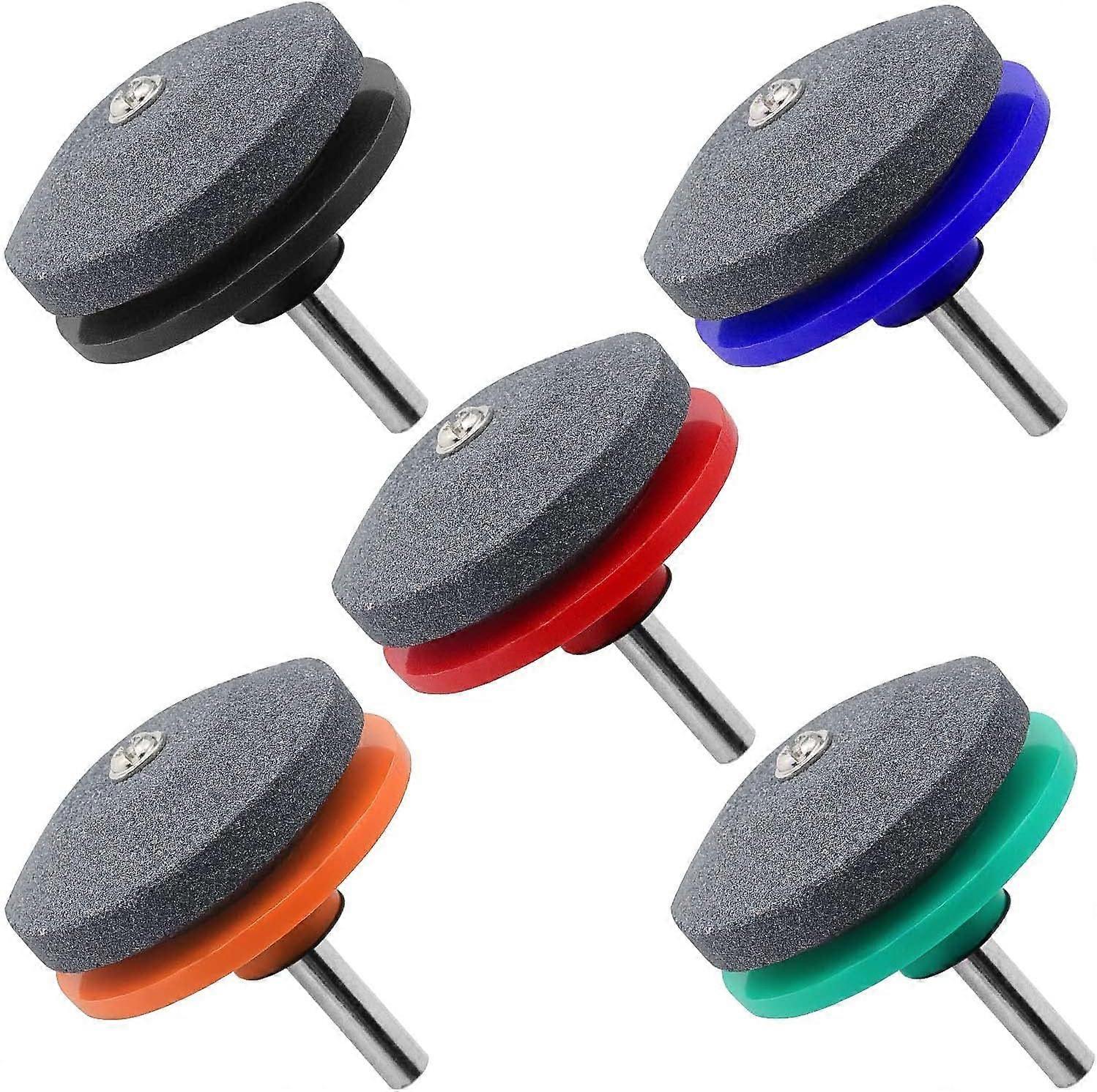 5pcs Lawn Mower Sharpener Sharpening Tool Grinder Rotary File Sharpener