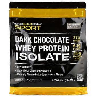 California Gold Nutrition, Sport, Whey Protein Isolate, Dark Chocolate , 2 lb (907 g)