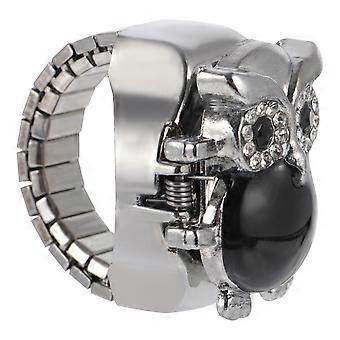 Retro Ring Watch Owl Pattern for Decoration Use 3Pcs Creative Finger Watches