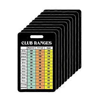 Golf Score & Range Tracking Card