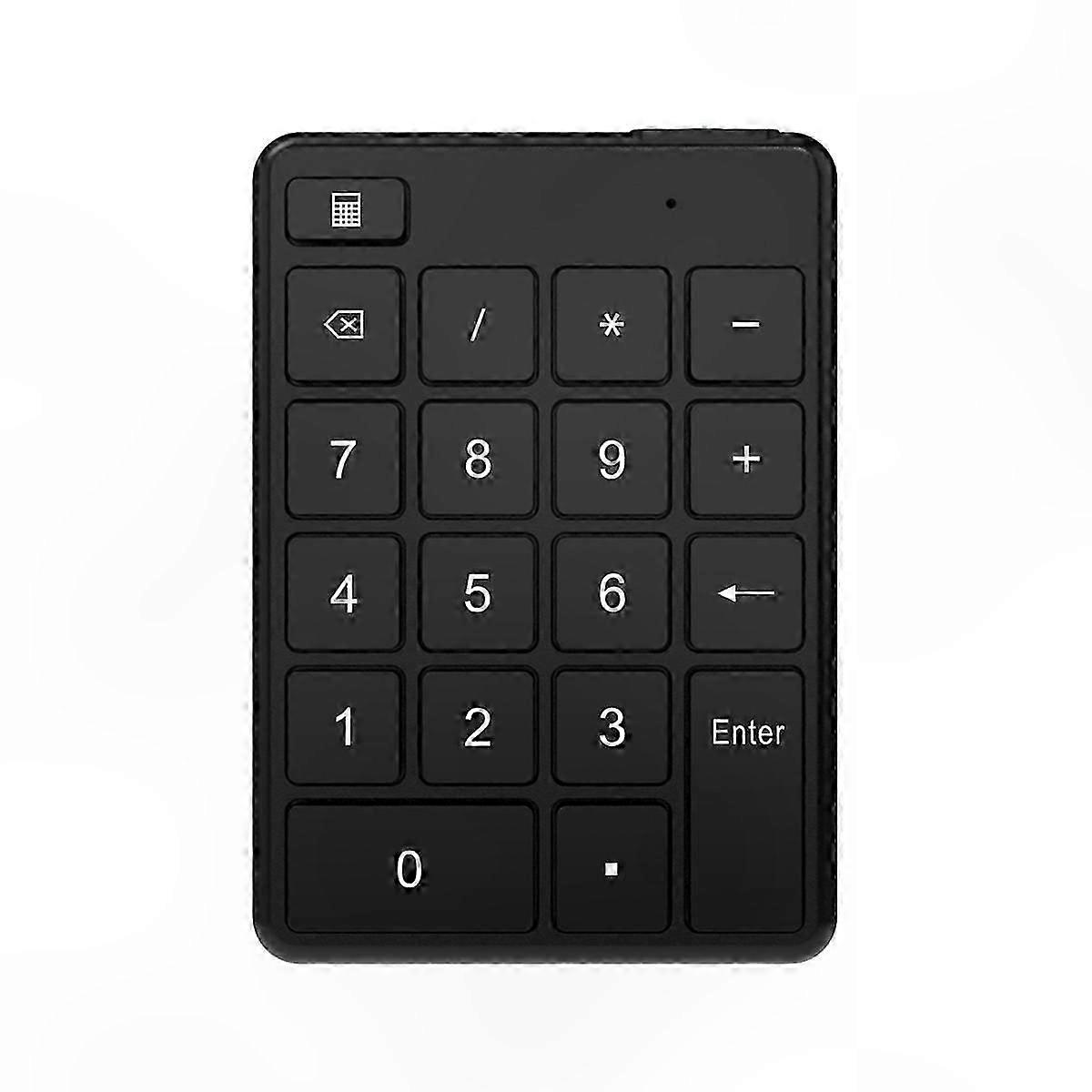 Compact Bluetooth Numeric Keypad with 19 Keys for PC Accounting Tasks