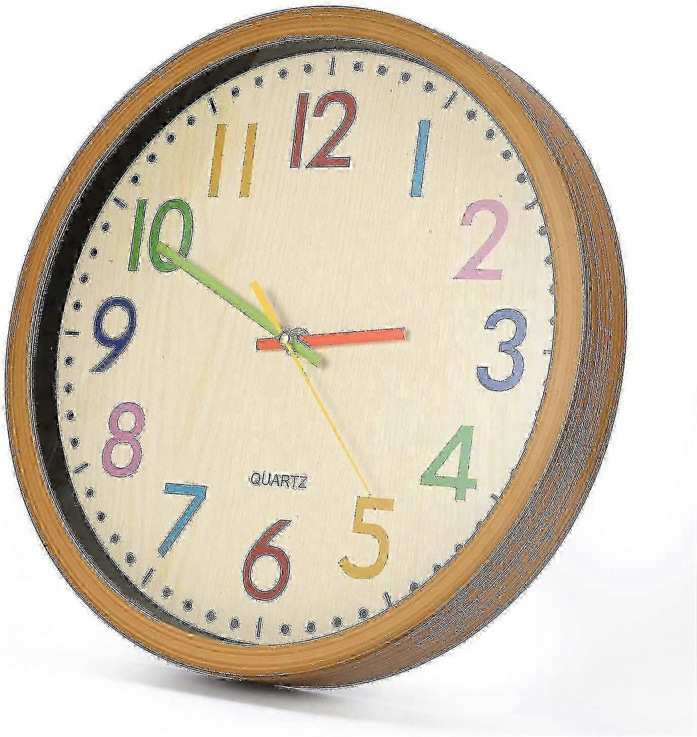 Silent 12 Inch Kids Learning Clock