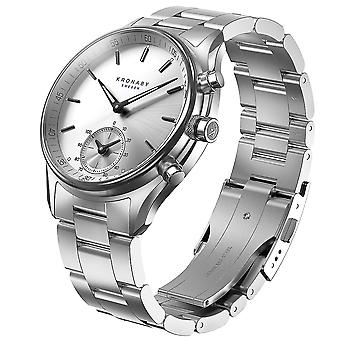Kronaby Sekel Quarz Analog Herren Uhr mit S0715/1 Edelstahl Armband