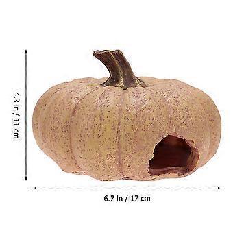 Reptile Rest Nest Shelter for 3Pcs Orange Creative Pumpkin House