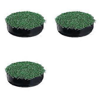 3X Golf Hole Putting Green Cup Covers Simulated Lawn Golf Cup Cover Training Aids Green Hole Cup Cover