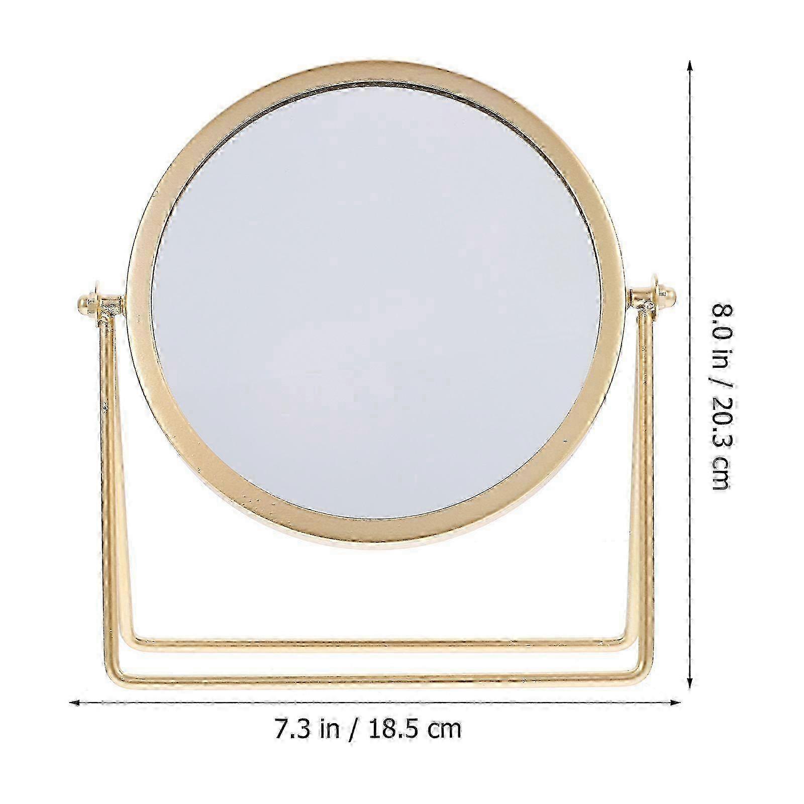 Adjustable Round Cosmetic Mirror Desk