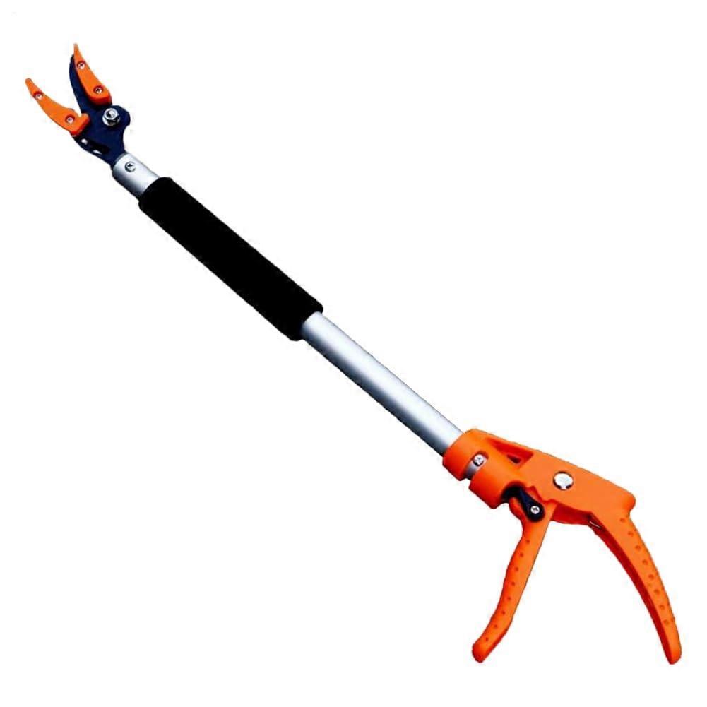 Tree Pruner with Precise Cutting Action, SpringAssisted Bypass Pole Pruning Shears for Garden and Fruit Picking