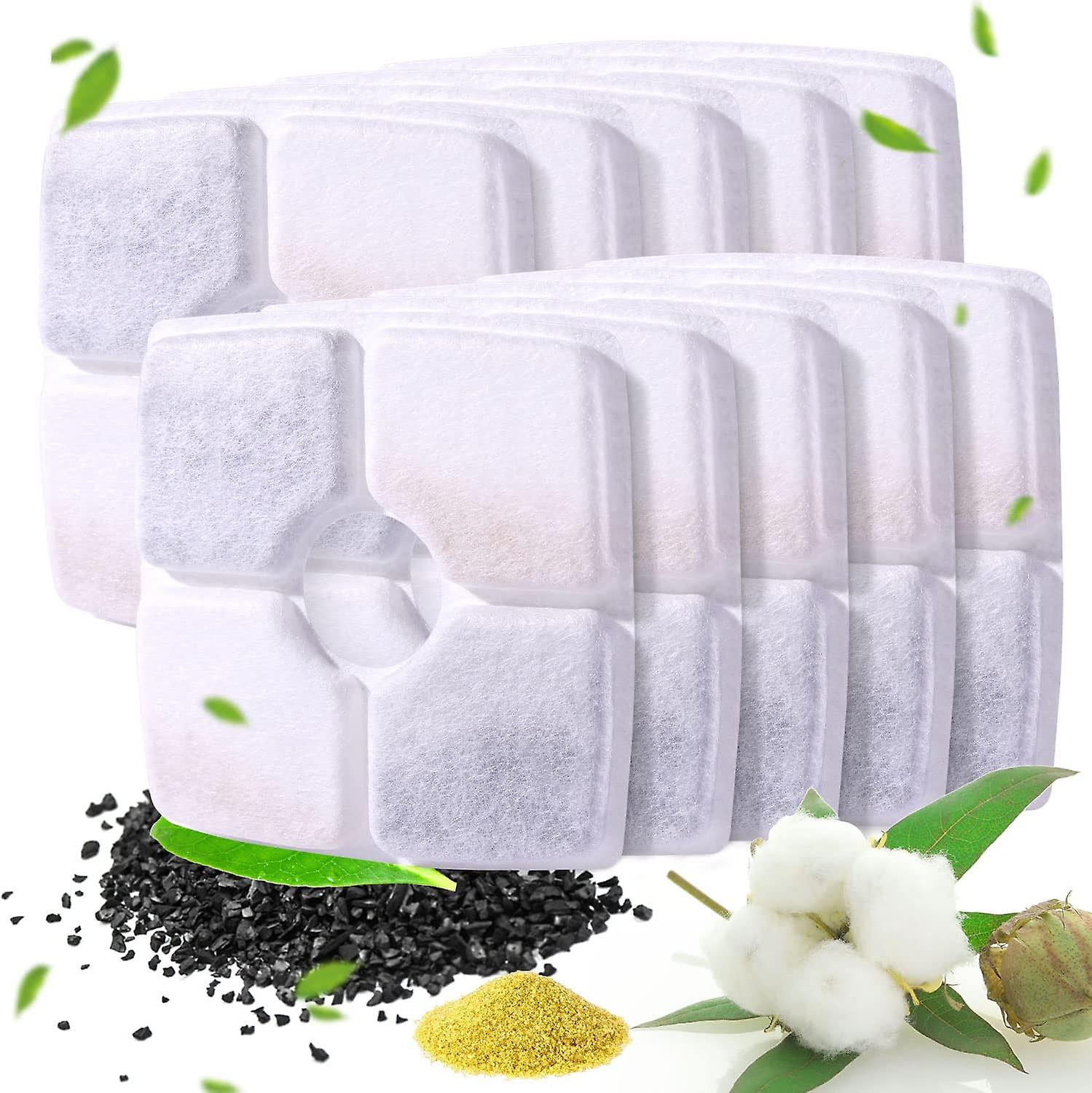 Pxcl Cat Water Fountain Filter, 12pcs Water Fountain Filters, Cat Water Fountain Filter With Activated Carbon And Resin