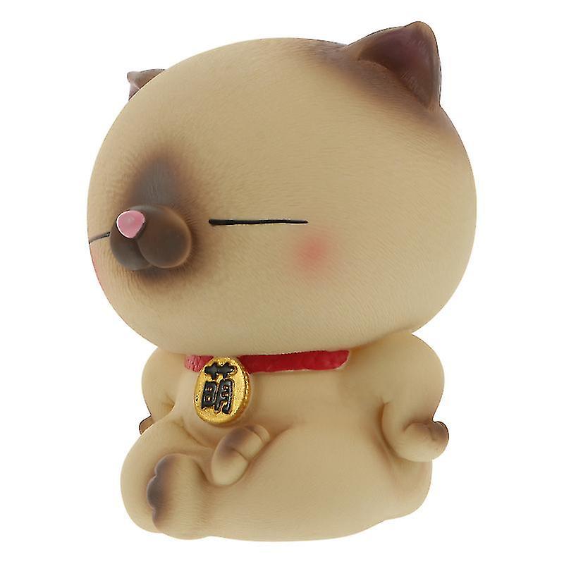 10.8X14cmカーキ貯金箱&お金の瓶素敵な子猫のお金銀行漫画貯金ポット貯金箱愛