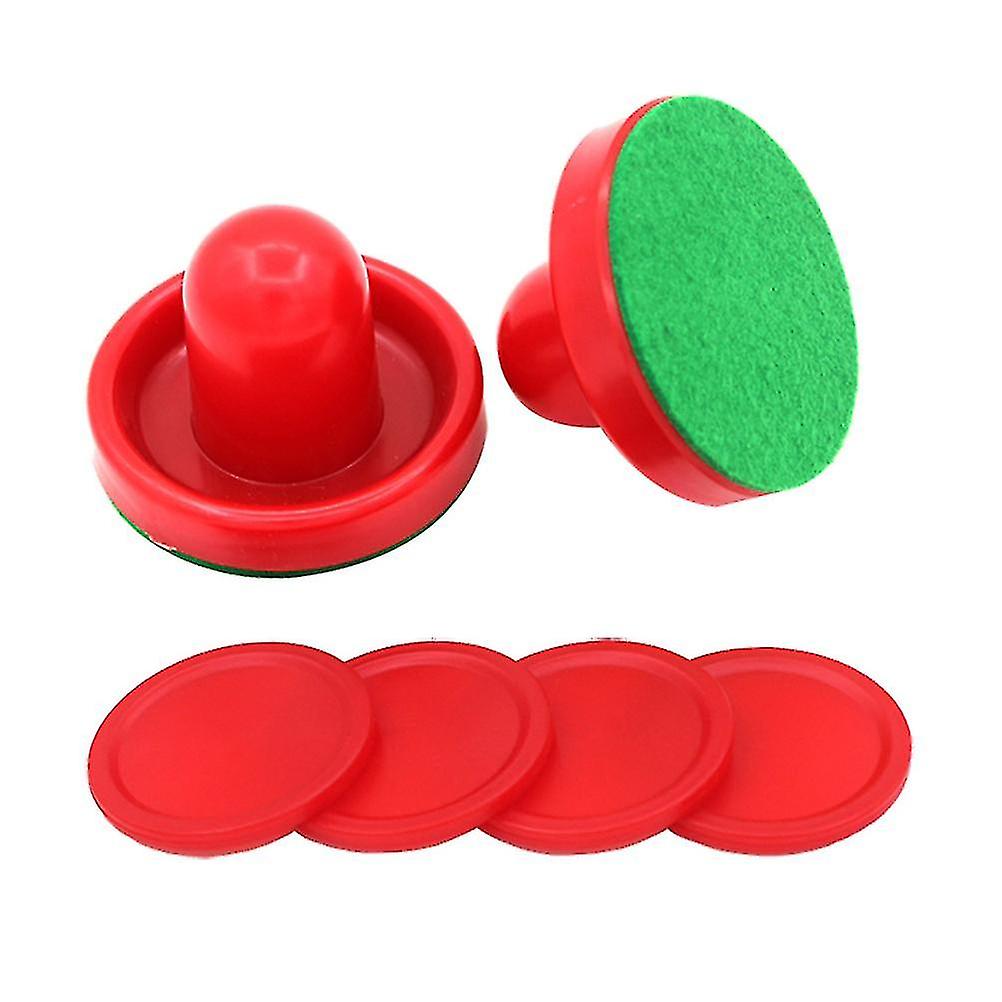 8pcs 96mm Air Hockey Pushers Pucks Replacement For Game Tables Goalies Header Kit Air Hockey Equipment Accessories (red)