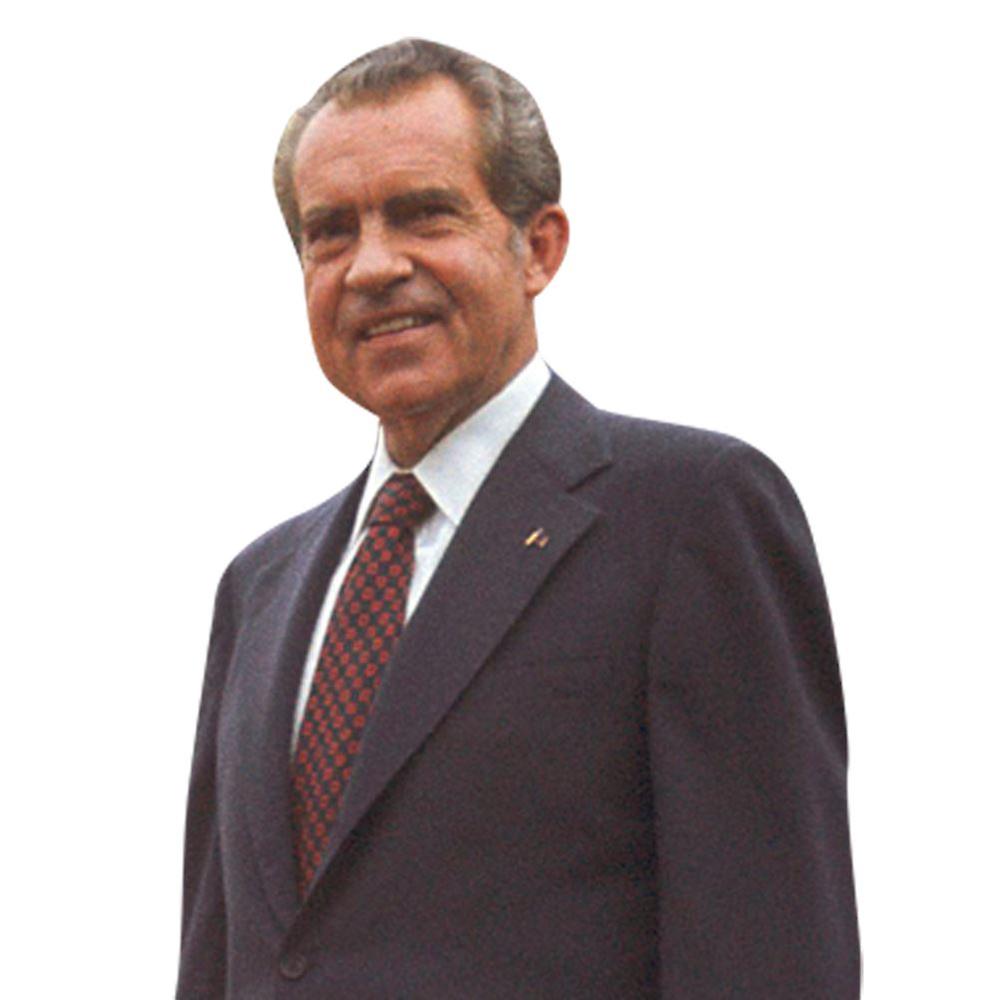 Richard Nixon (kostym) halvkroppskompis utskärning