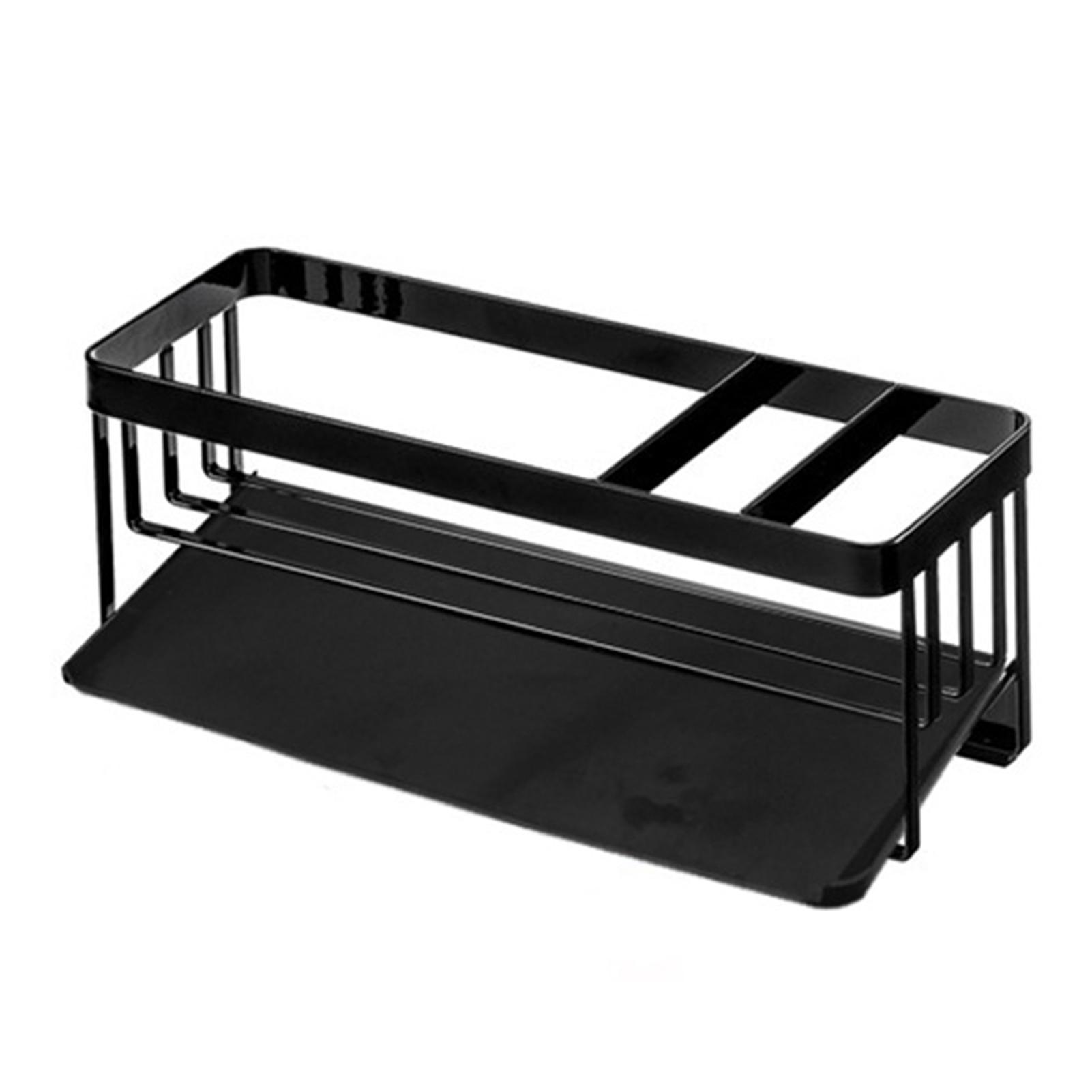 Sponge Draining Rack with Storage Holder Shelf With a Removable Slanting Drain Tray for Storage Mouthwash Cup Soap