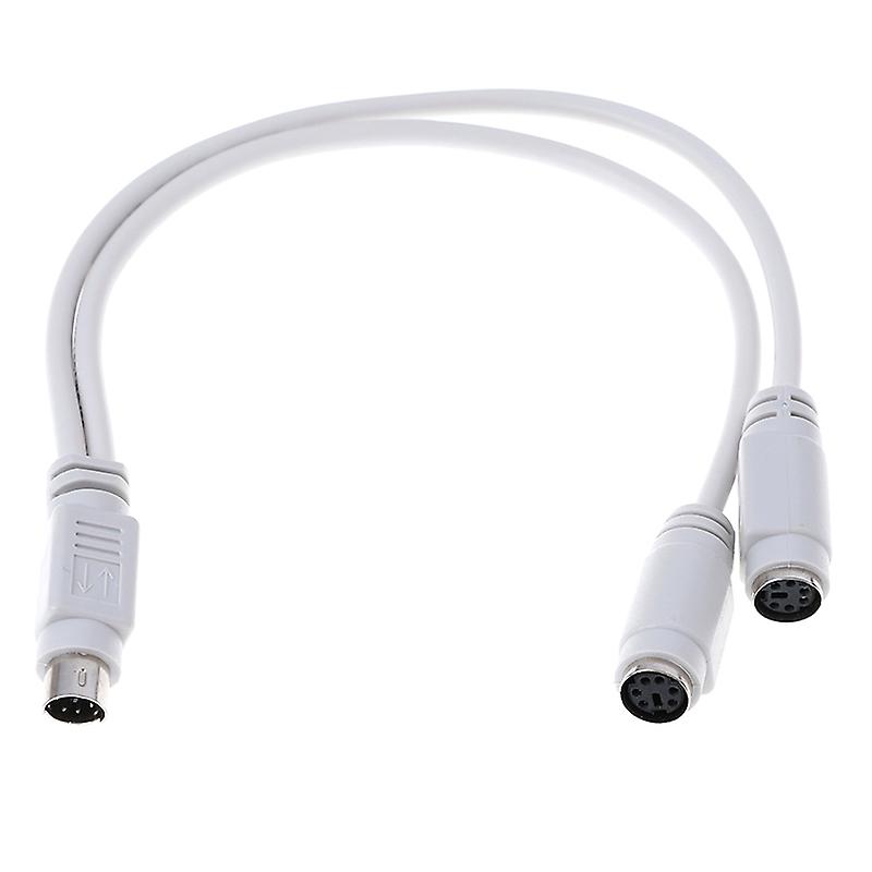 Ps2 1 To 2 Splitter Adapter Cable Mouse Keyboard Ic Card Reader Laser Scanner