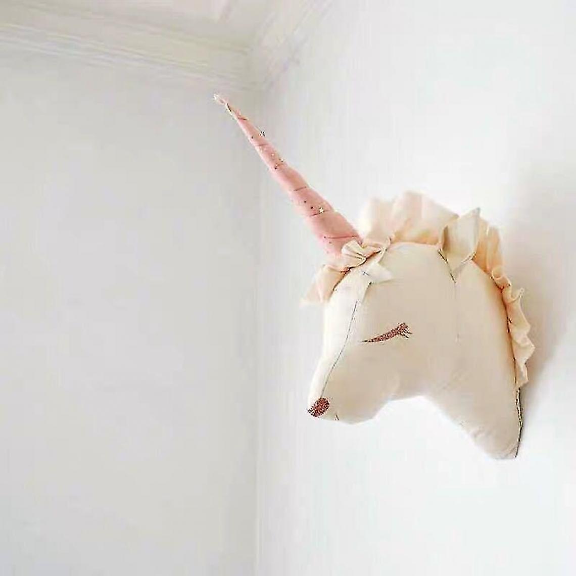 Animal Head Design, Softness, Plush And Plush Nursery Or Photo Wall Decoration (white)