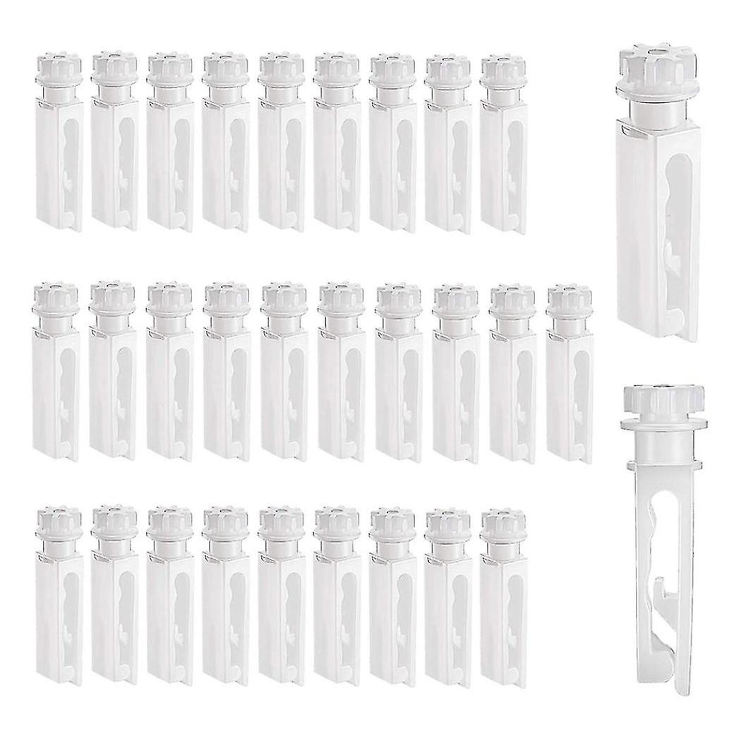 30pcs Vertical Blind Stem Replacement White Stems For Vertical Window Blind Vertical Blind Carrier