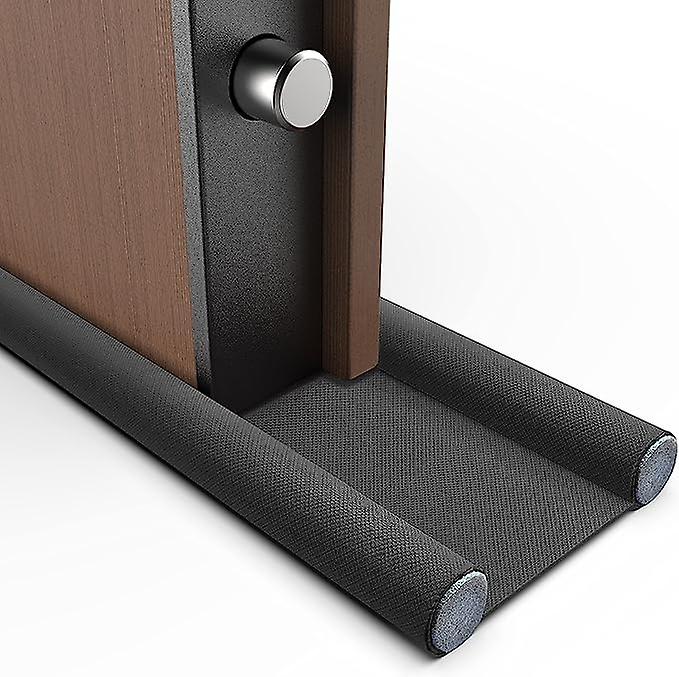 Double Insulated Door Bottom, Door Draft Defender (black)