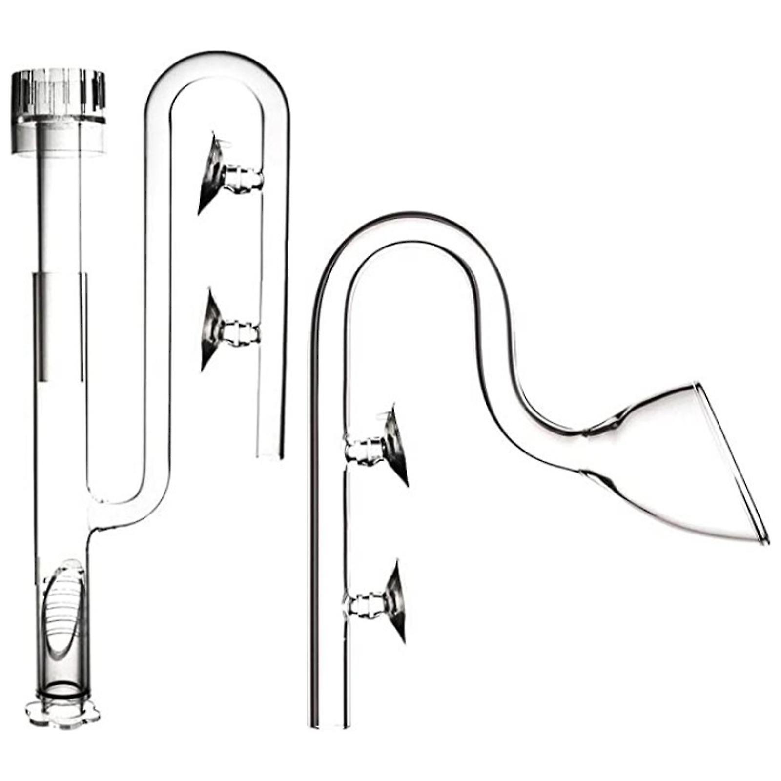 Clear Aquarium Lily Pipe Inflow Outflow Skimmer Water Tank Filter  17mm