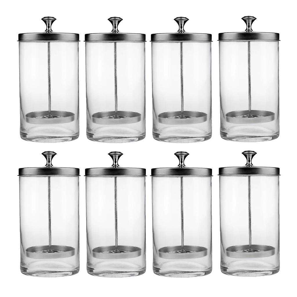 8xClear Sanitizer Disinfectant Glass Jar for Hair Styling Tools Sanitizing S