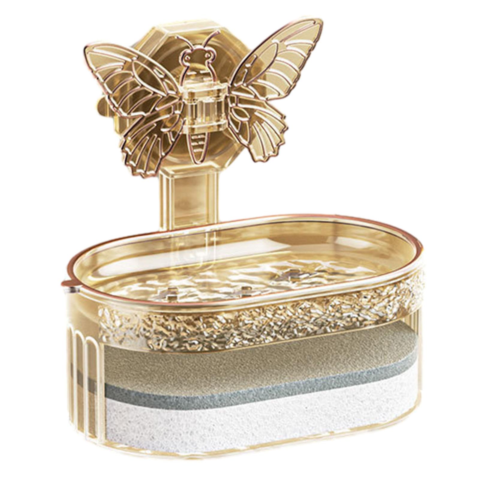 Butterflies Shape Sucker Soaps Box Hollow Dismountable Storage Box Hollow Dismountable Storage Box