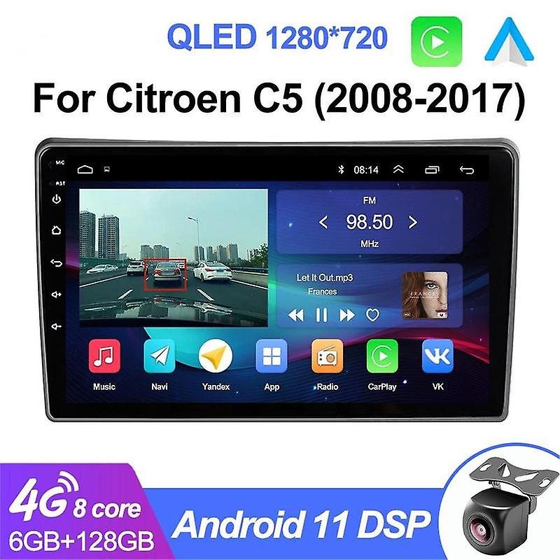 Android auto Car Radio Multimediar For Citroen C5 2008-2017 autoraido Navigation Stereo Carplay