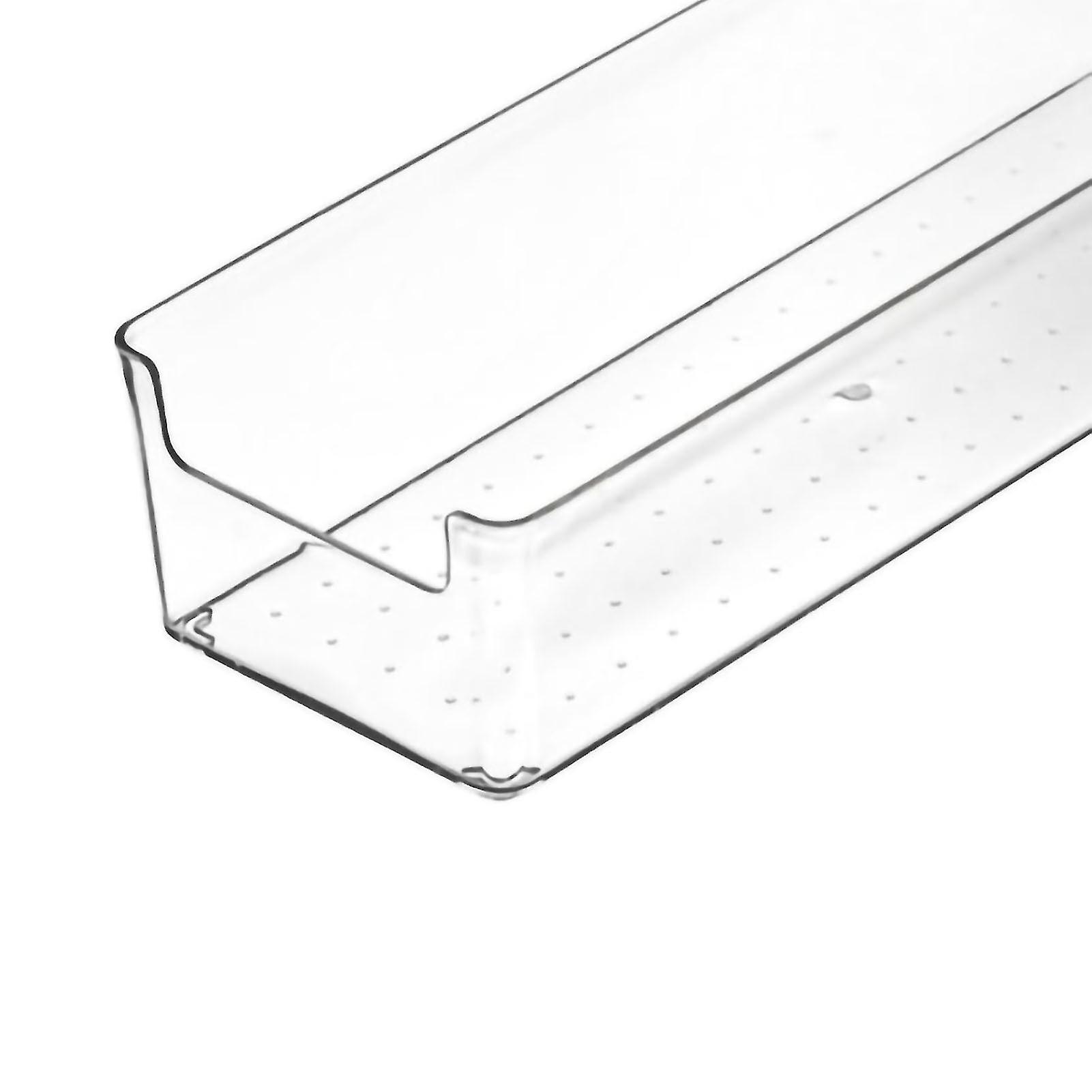 Durable Transparent PET Drawer Storage Tray, Large Rectangle, 250g