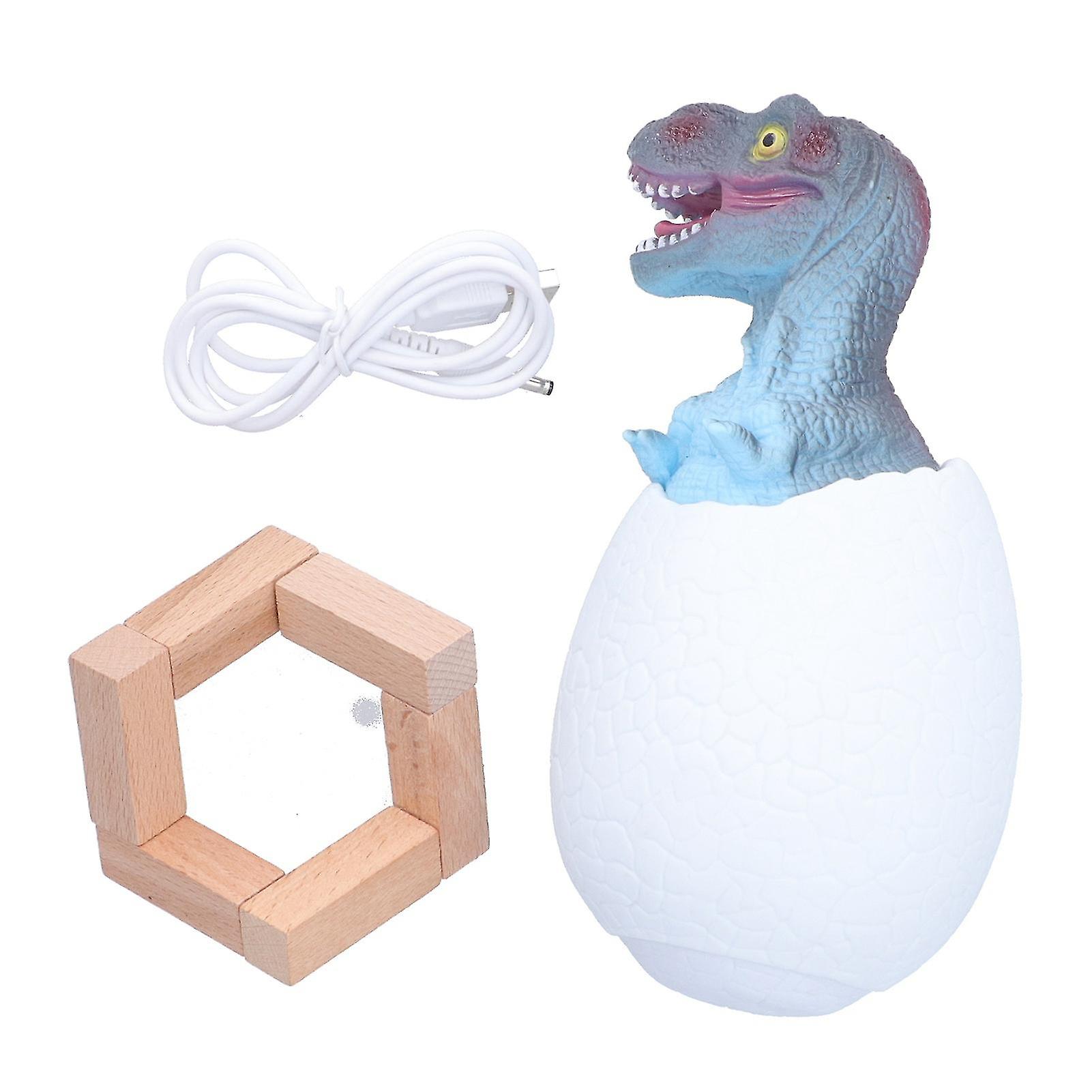 Touch Pat Sensor Night Light Dinosaur Egg Shape Dinosaur Egg Light Lighting Toy USB Charging3 Colors