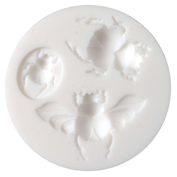 Mini silicone mold for polymer paste - Scarab