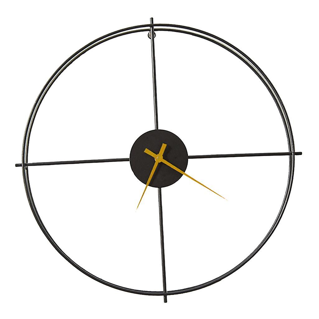 Chic Simple Wall Clock Batterie Unique Intérieur Moderne Décoratif Grand Doré