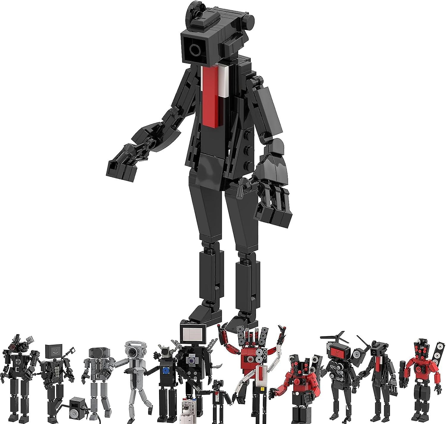 105 db Skibdi WC játék Akció figura Építőelemek KészletWC játékok hangszóró ember kamera ember TV ember játék modell játékok