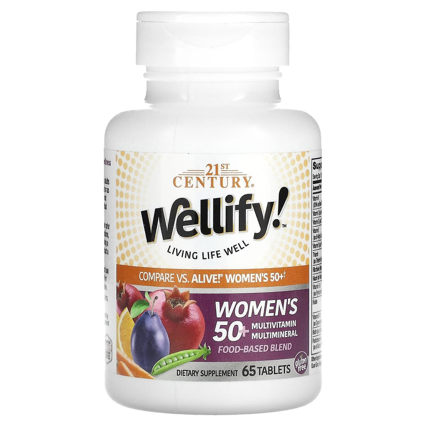 21st Century, Wellify! Women's 50+ Multivitamin Multimineral, 65 Tablets