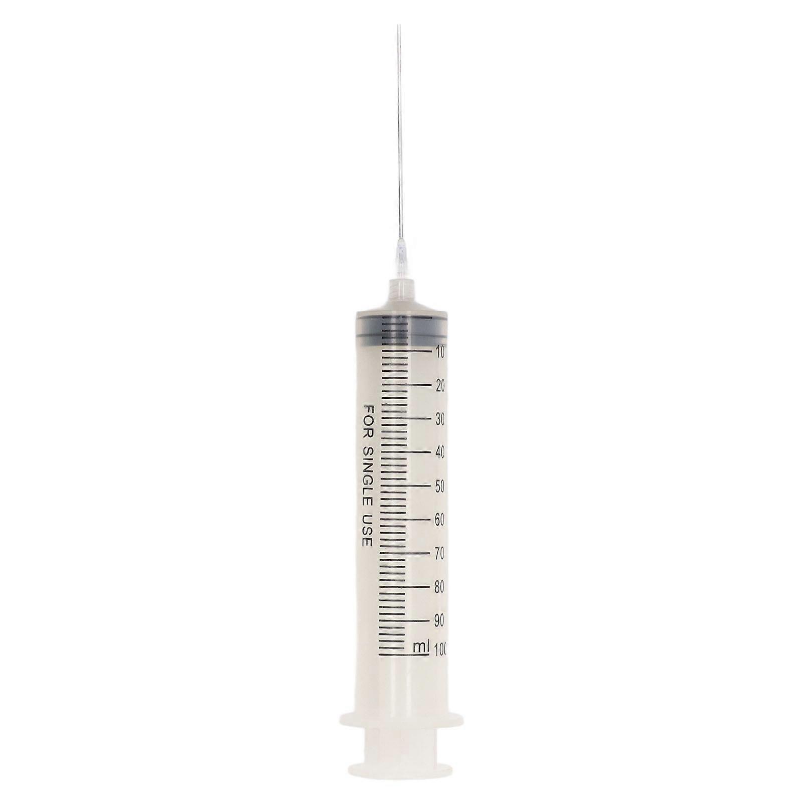 100ml Ink Refill Syringe Set with 10cm Stainless Steel Needle Large Capacity Cartridge Filling Tool for Printers Accurate and Easy Use