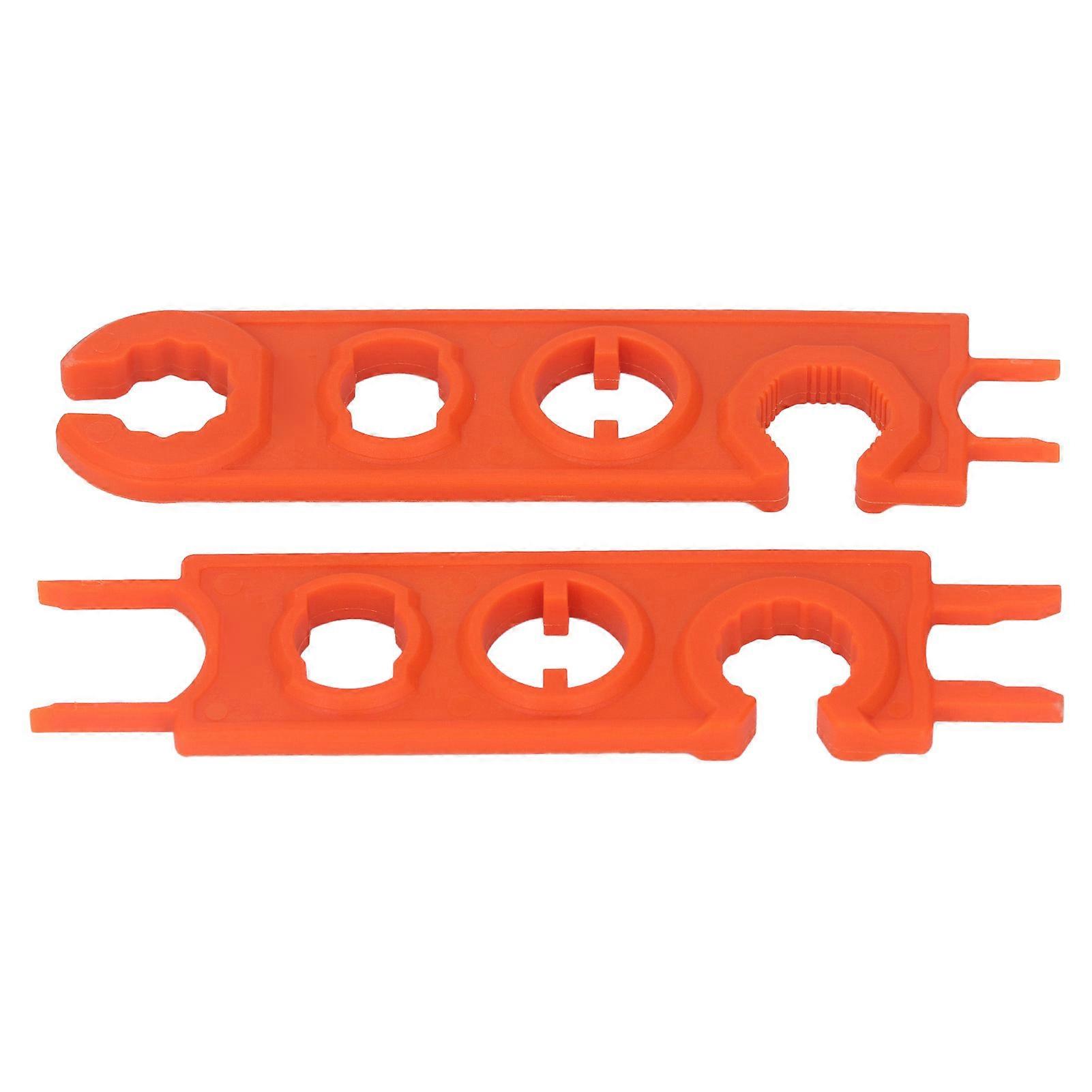 2pcs PV Wrench Lightweight Portable PPO PSA Orange Spanner Wrench for Photovoltaic Connector Diode 