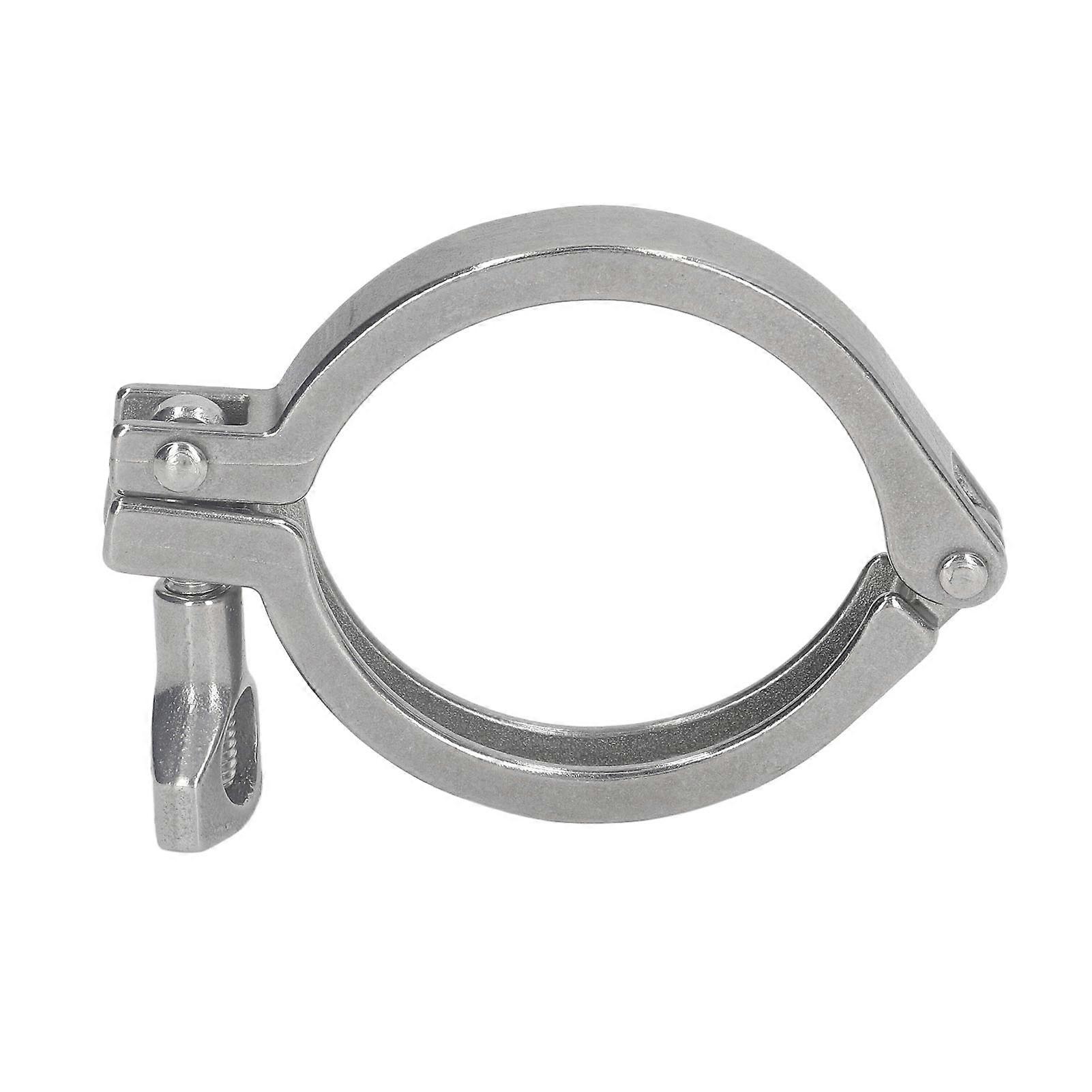 Sanitary Clamp 304 Stainless Steel Water Pipe Fixing Clamp Single Pin Heavy Duty Pipe Clip with Wing Nut Type 63