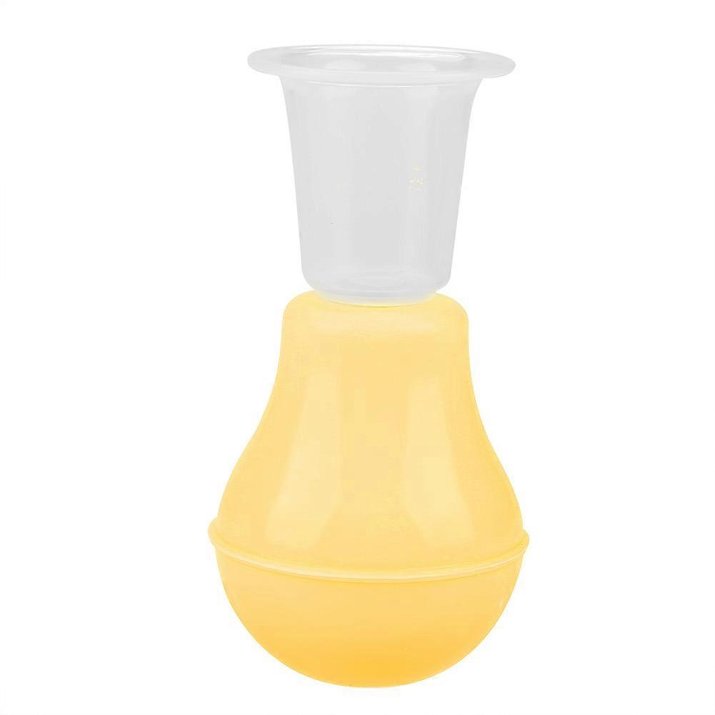 Inverted Flat Nipple Sucker for Women, Portable Soft Suction Cups (Yellow)
