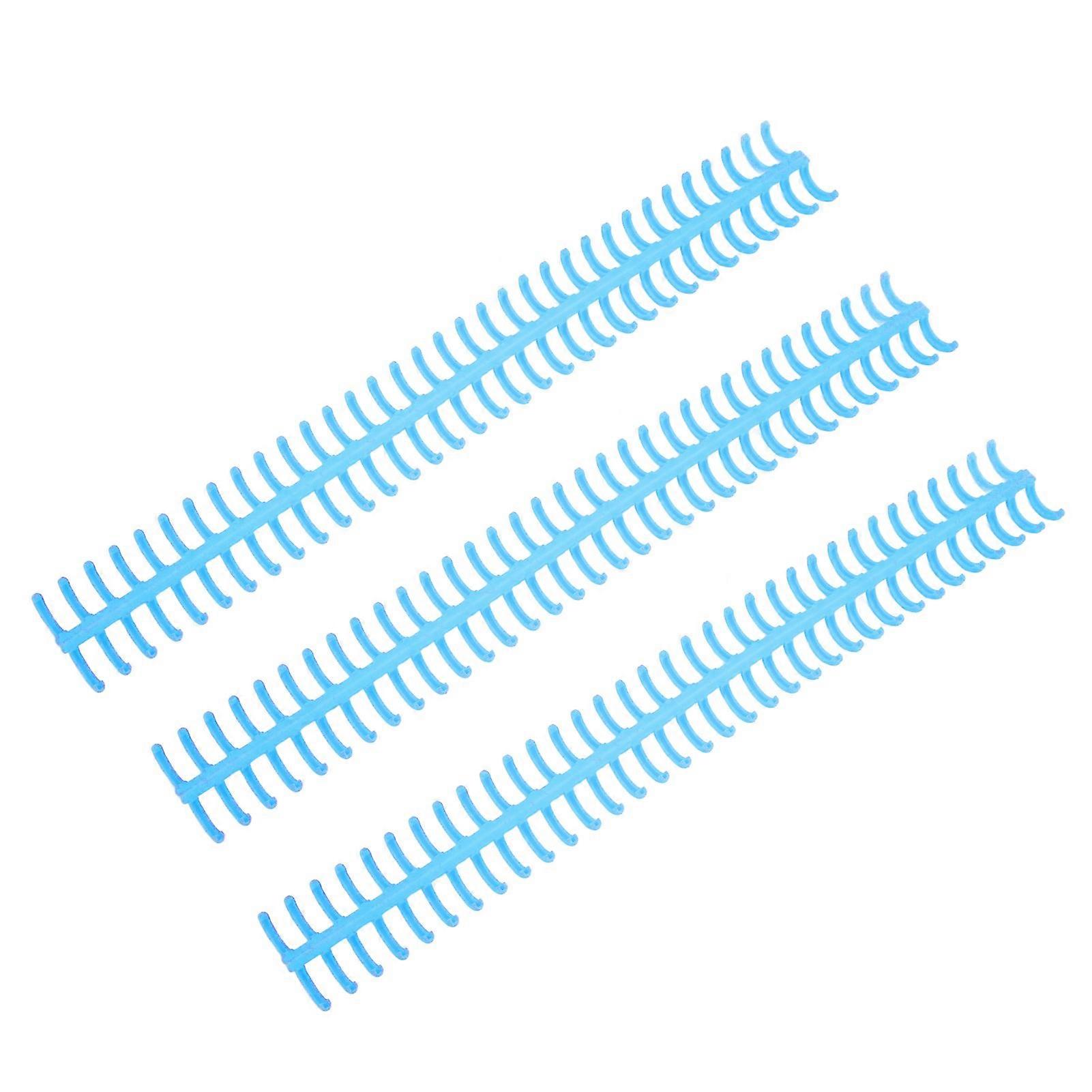 10PCS 34 Hole Binding Spine Plastic Split Loose Leaf Rings Detachable Binding Loop 12mm Diameter Blue