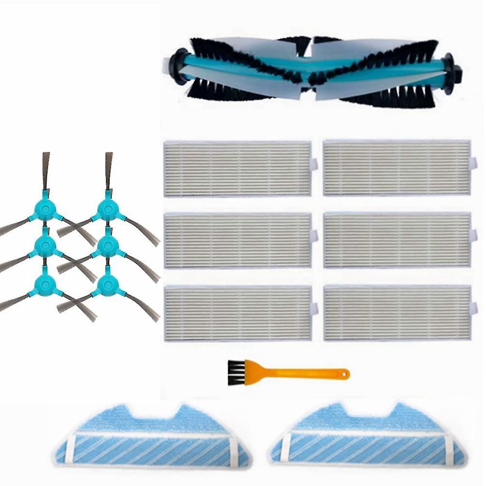 15pcs Main Roller Side Brush Hepa Air Filter Mop Cloth Replacement