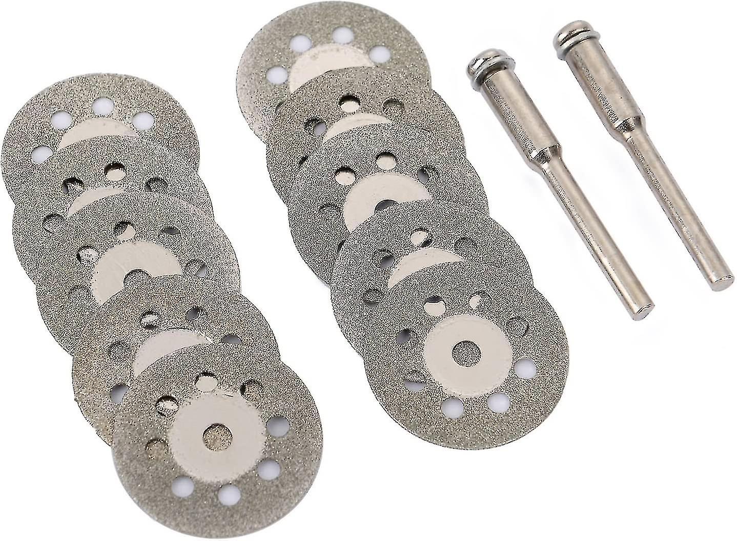 12-Pack 22mm Diamond Perforated Mini Cutting Discs