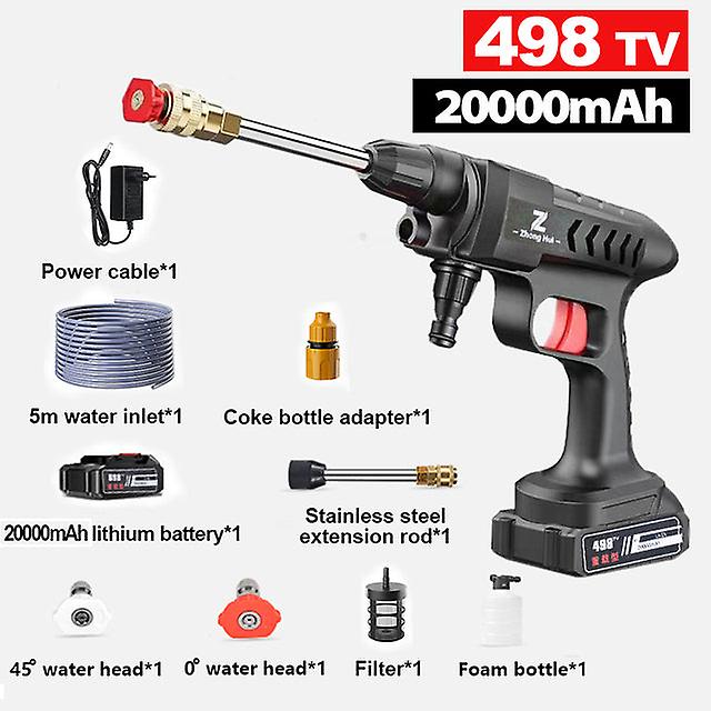 30000Mah 60bar電気自動車ウォッシャーガンワイヤレス高圧クリーナーフォーム多機能ノズルProtable洗車ガーデンスプレー
