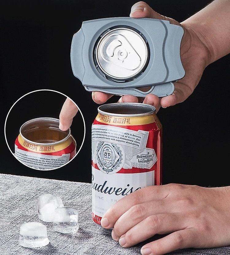 1-Pack Can Opener Portable Starter Beer Beverage Opener (Grey)