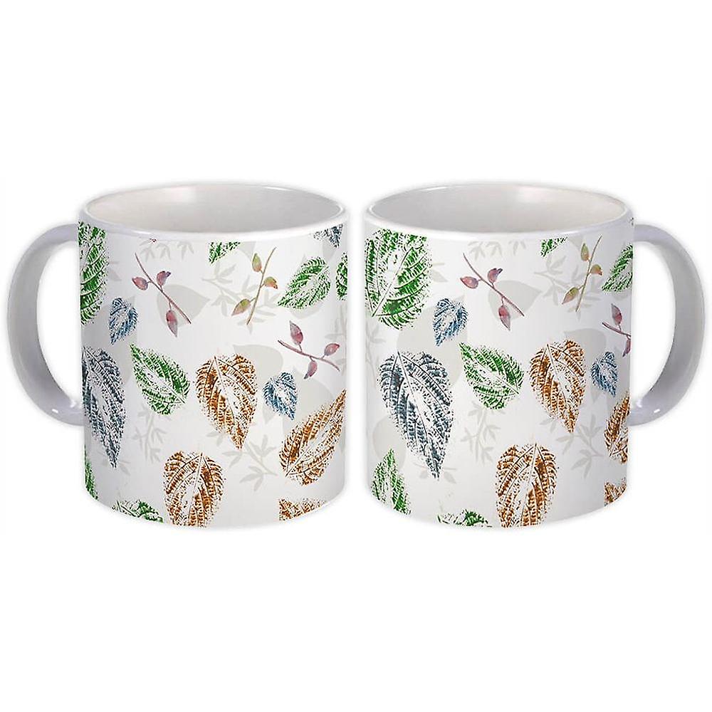Gift Mug: Birch Leaf Print Tree