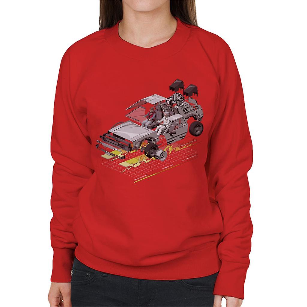 Back to the Future Delorean 3D Women's Sweatshirt