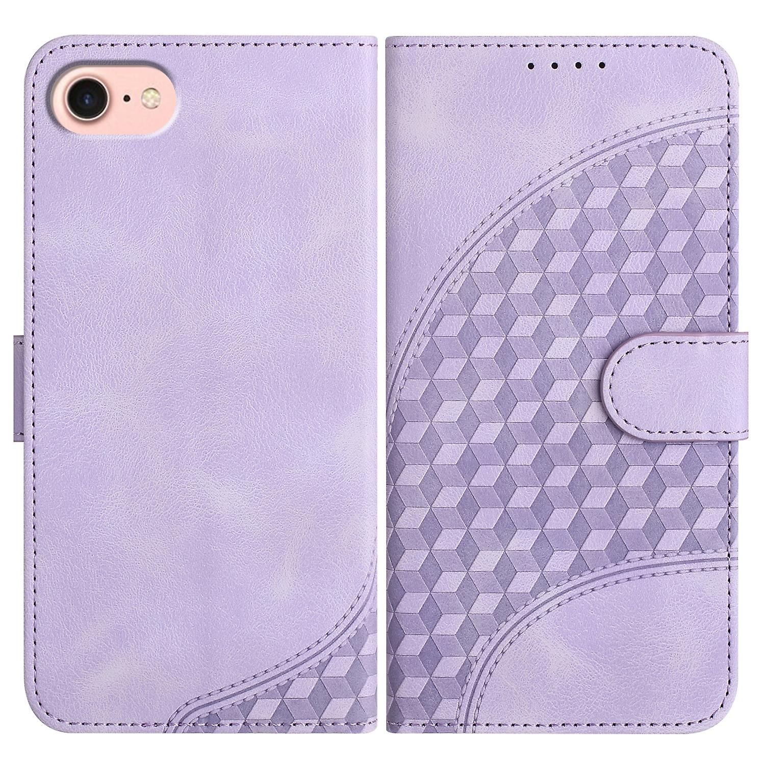 For iPhone SE 2024 Elephant Head Embossed Phone Leather Case with Lanyard
